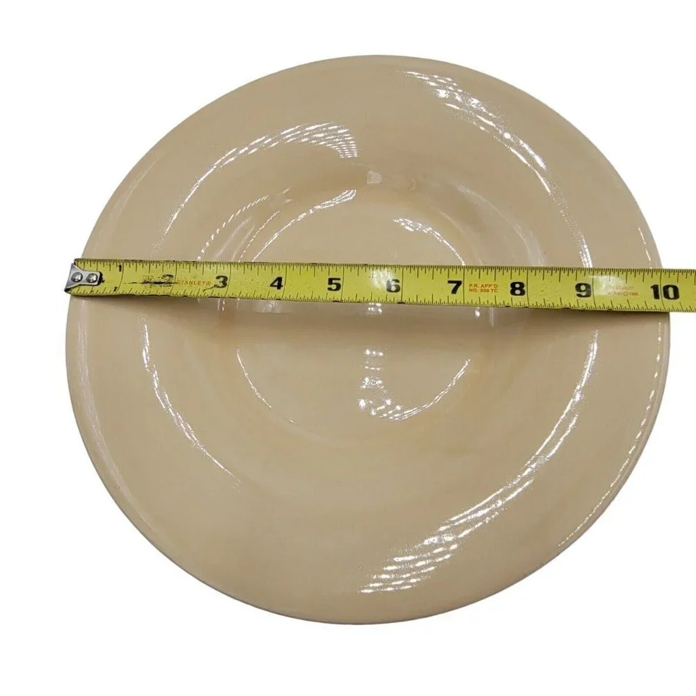 Pottery Barn Sausalito Yellow Amber Rim Rimmed Soup Salad Pasta Bowls Set of 2